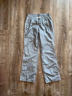 Vintage Y2K Nike Gray and Pink Athletic Track Pants